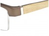 Dune Eyewear DN 102 Brown Titanium Oak Buffalo Horn Frame