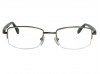Genuine Buffalo Horn H13 Gunmetal Half Rim Eyeglasses