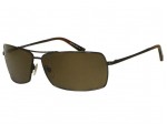 John Varvatos V724 Dark Brown Metal Sunglasses