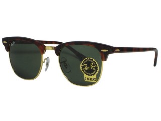 Ray Ban 3016 Clubmaster W0366 Tortoise/Arista Sunglasses