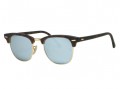 Ray Ban RB3016 Clubmaster 1145/30 Sand Havana Silver Mirror Sunglasses 51mm