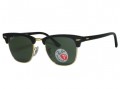 Ray Ban RB3016 Clubmaster 901/58 Black Polarized Sunglasses 49mm