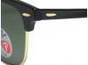 Ray Ban RB3016 Clubmaster 901/58 Black Polarized Sunglasses 49mm