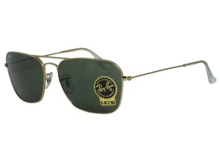 Ray Ban RB3136 Caravan 001 Gold Sunglasses