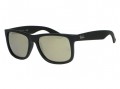 Ray Ban RB4165 Justin 622/5A Black Gold Mirror Sunglasses