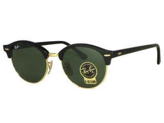Ray Ban RB4246 Round Clubmaster 901 Black Sunglasses
