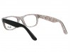 Ray Ban RX5184 New Wayfarer 5014 Black Crystal White Eyeglasses 54mm