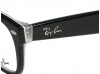 Ray Ban RX5184 New Wayfarer 5014 Black Crystal White Eyeglasses 54mm