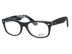 Ray Ban RX5184 New Wayfarer 5405 Top Mat Black Eyeglasses 50mm