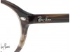 Ray Ban RX5283 Round 5139 Striped Brown Eyeglasses 49mm