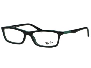 Ray Ban RX5284 Top Black On Green 5138 Eyeglasses 52mm