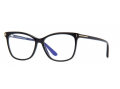 Tom Ford TF5690B 001 Black Eyeglasses with clip on