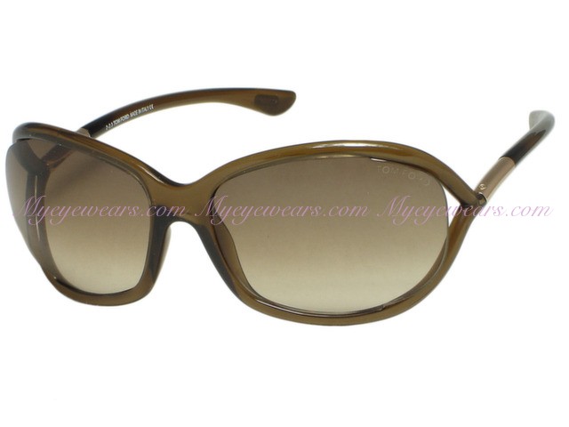 perspectief eindeloos bezoeker Tom Ford-Tom Ford TF8 Jennifer 692 Transparent Dark Brown Sunglasses- -  Online Sale shop at myeyewears.com